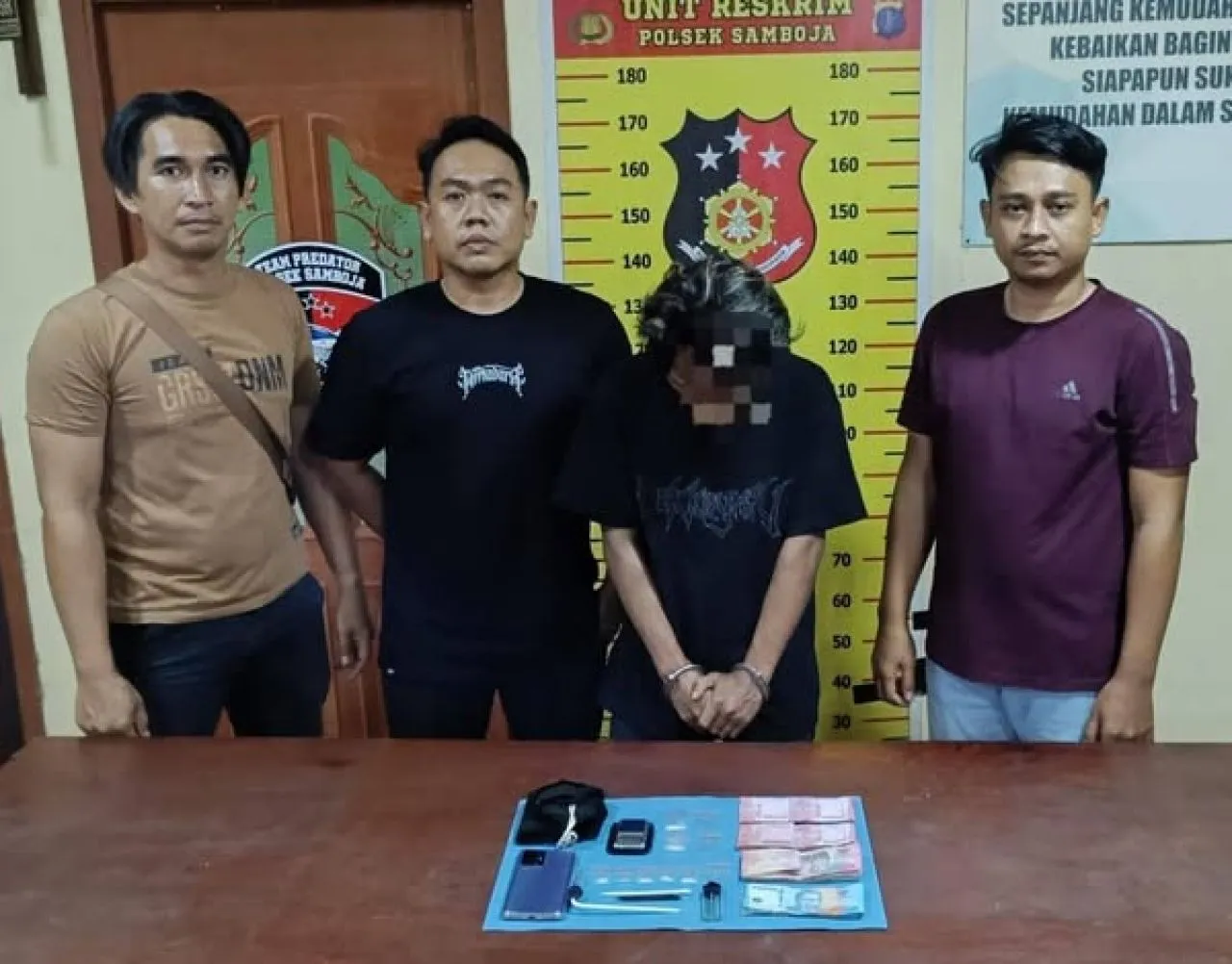 Polsek Samboja Gagalkan Peredaran Narkotika di Kelurahan Teluk Pemedas