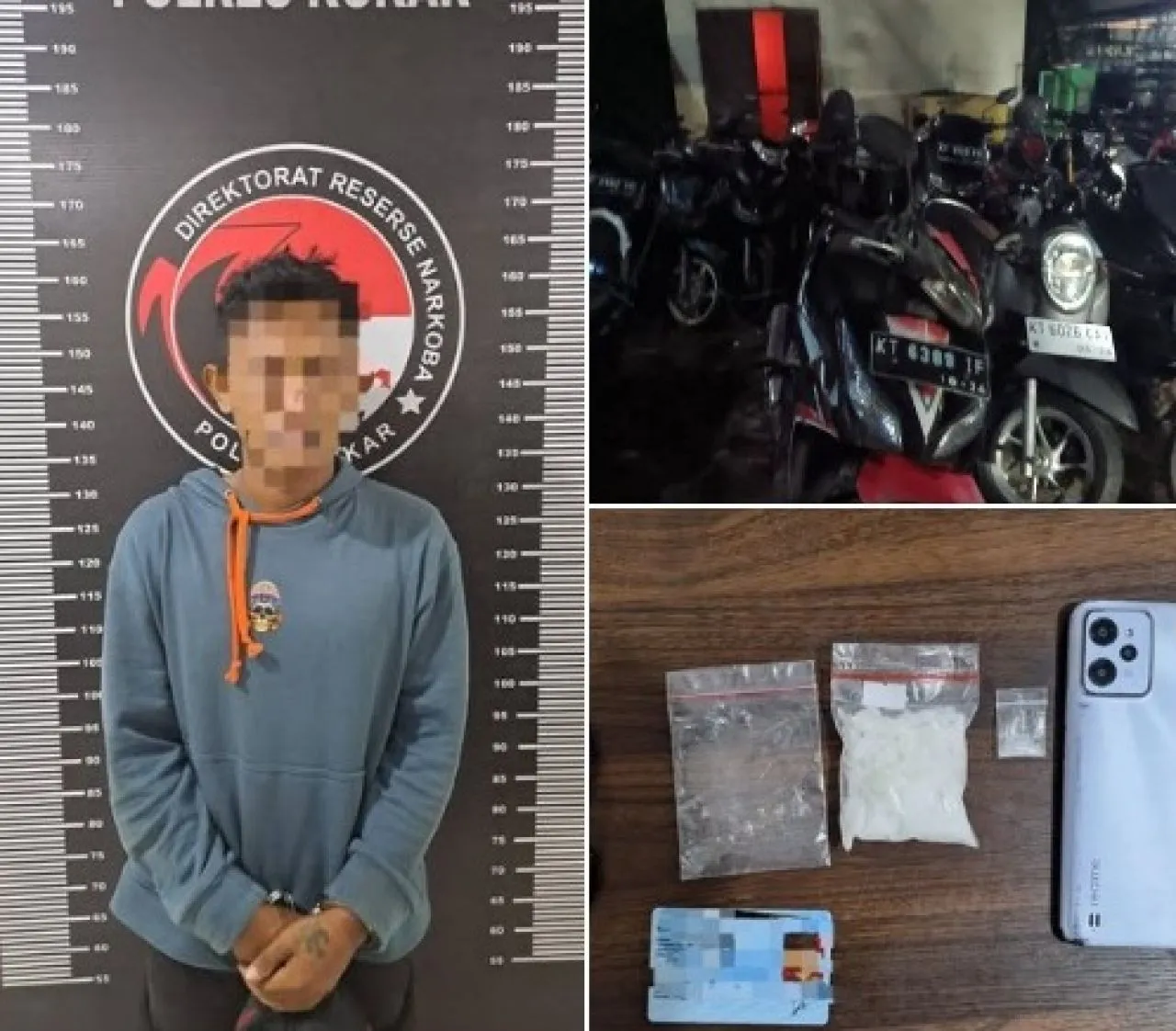 Satresnarkoba Polres Kutai Kartanegara Tangkap Pengedar di Bukit Biru