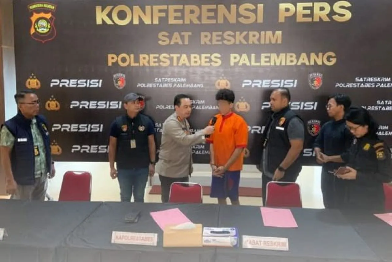 Polrestabes Palembang Tangkap Perampok Driver Taksi Online