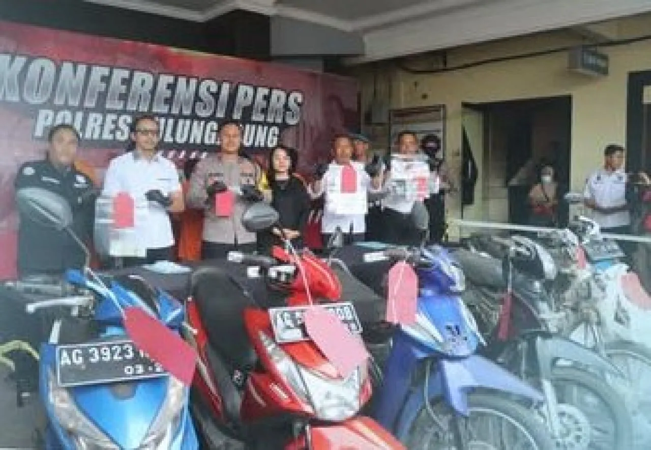 Satreskrim Polres Tulungagung Tangkap 5 Pelaku Curanmor