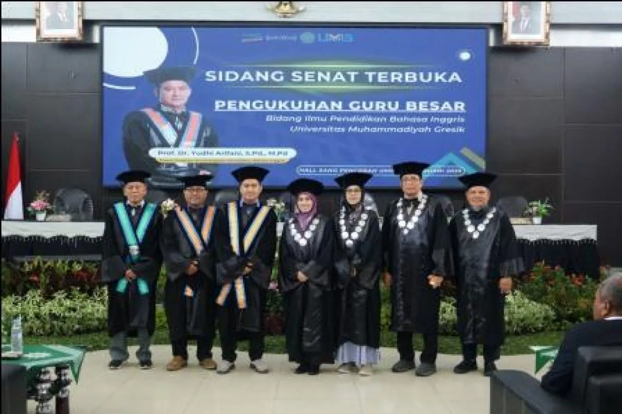 Universitas Muhammadiyah Gresik Kukuhkan Yudhi Arifani sebagai Guru Besar