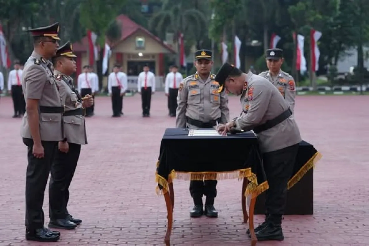 AKBP Marganda Aritonang Dilantik Jadi Kapolres Simalungun
