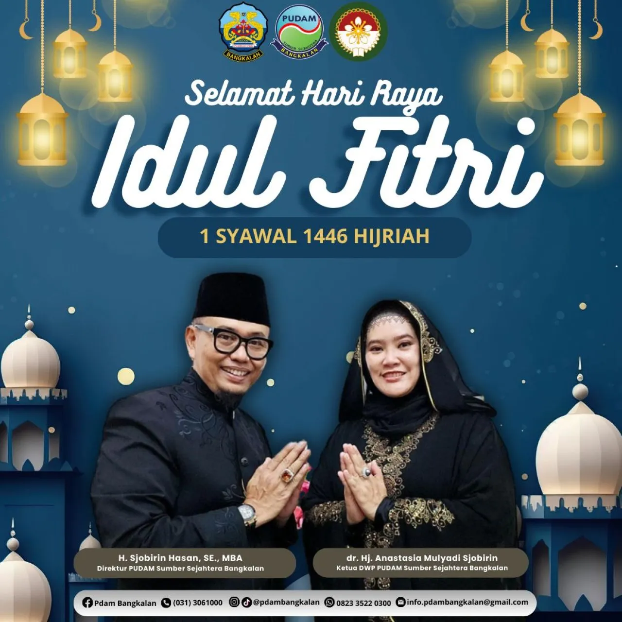 Dirut PDAM Sumber Sejahtera Bangkalan Ucapkan Selamat Hari Raya Idul Fitri 1446 H