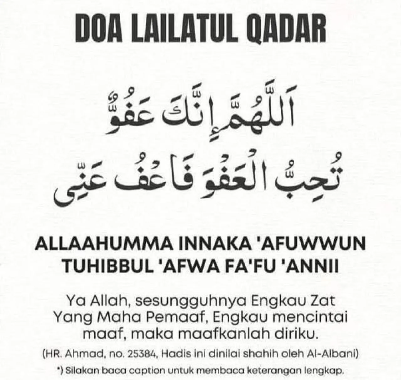 Lailatul Qadar di Bulan Ramadhan Tahun 2025