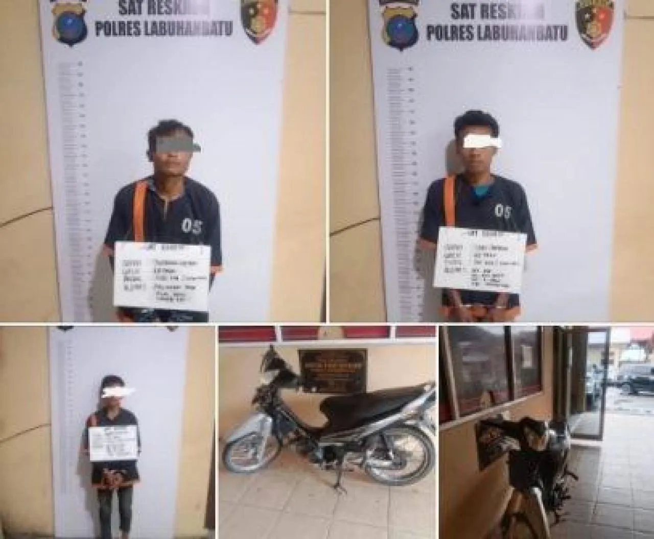 Dua Pencuri Motor di Kelurahan Padang Matinggi Ditangkap