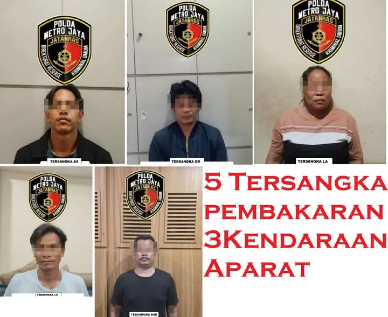 Kronologi 3 Mobil Polisi Dibakar Saat Tangkap Ketua Ormas di Depok
