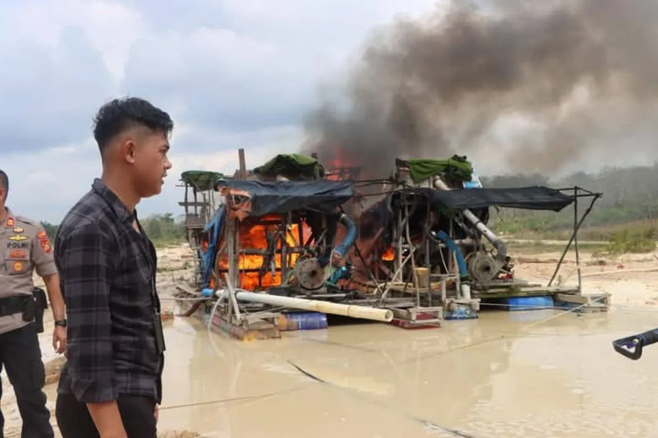 Kapolres Bungo Ultimatum Penambang Ilegal agar Berhenti Beroperasi
