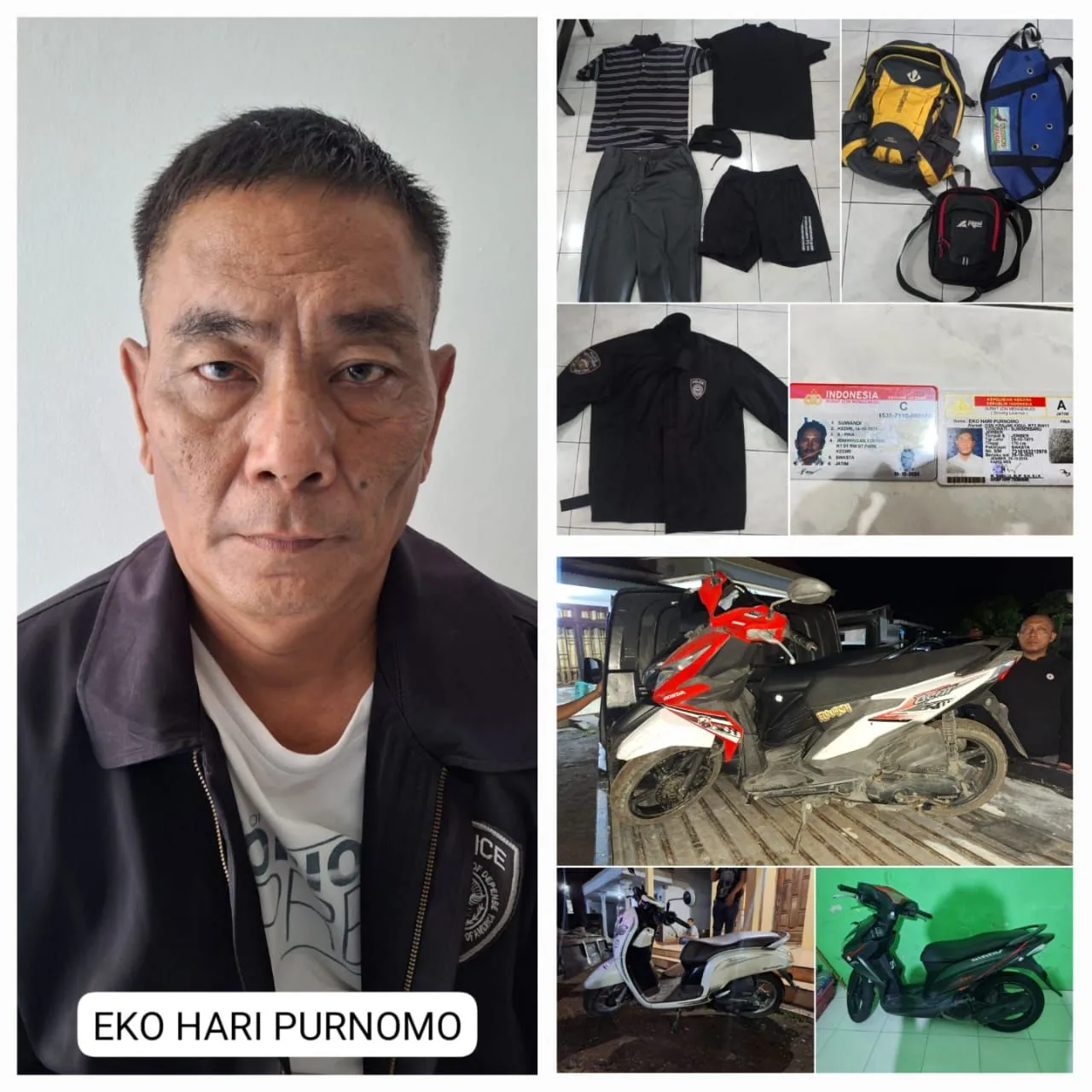 Ditreskrimum Polda Jatim Tangkap Pencuri Motor di Pesantren Tebu Ireng