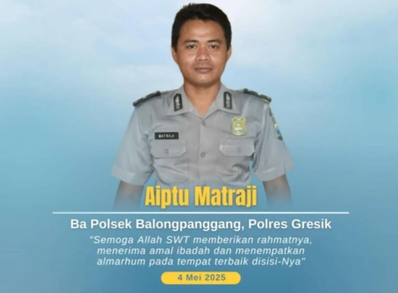 Aiptu Matraji, Bhabinkamtibmas Polsek Balongpanggang Meninggal Dunia
