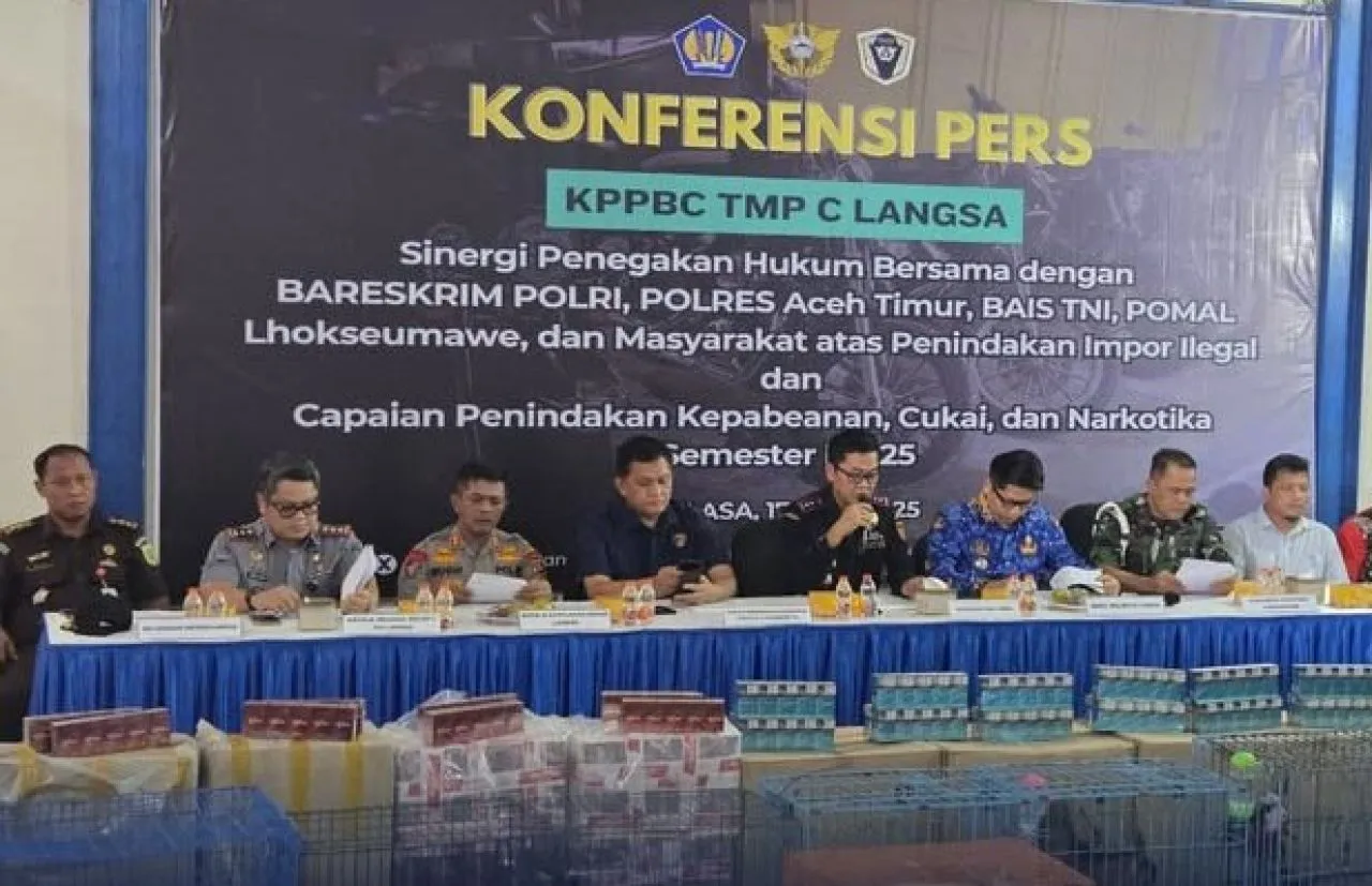 Penyelundupan Jutaan Batang Rokok Ilegal dan Narkotika di Aceh