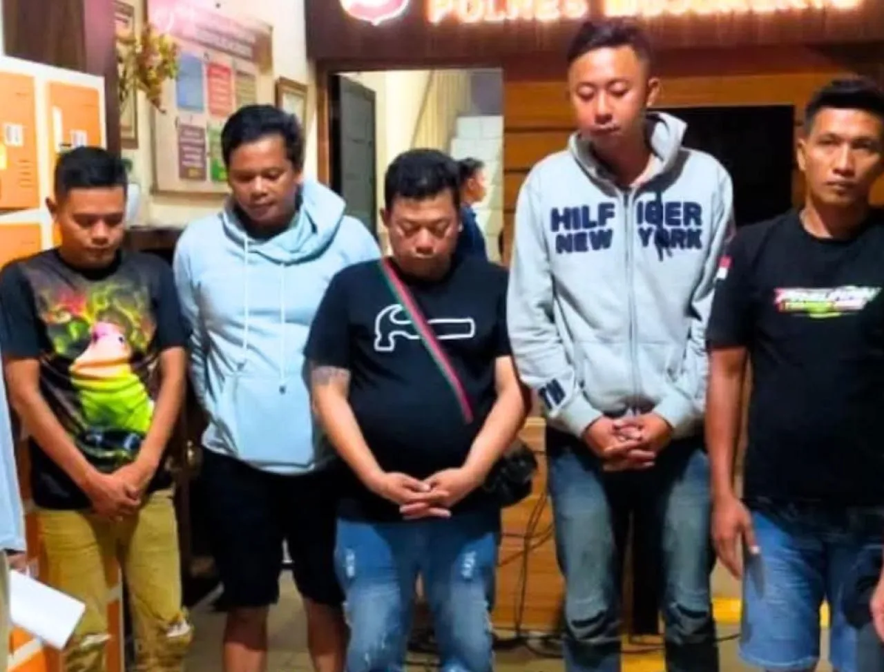 Polres Mojokerto Tetapkan 5 Orang Jadi Tersangka Pencurian Kabel Telkom