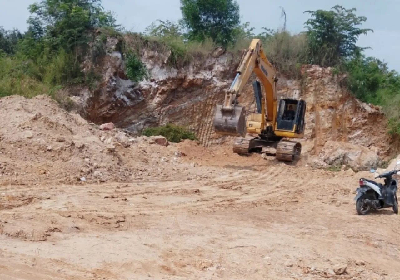 Tambang di Desa Banyutengah, Diduga Lahan yang Ditambang ialah TKD