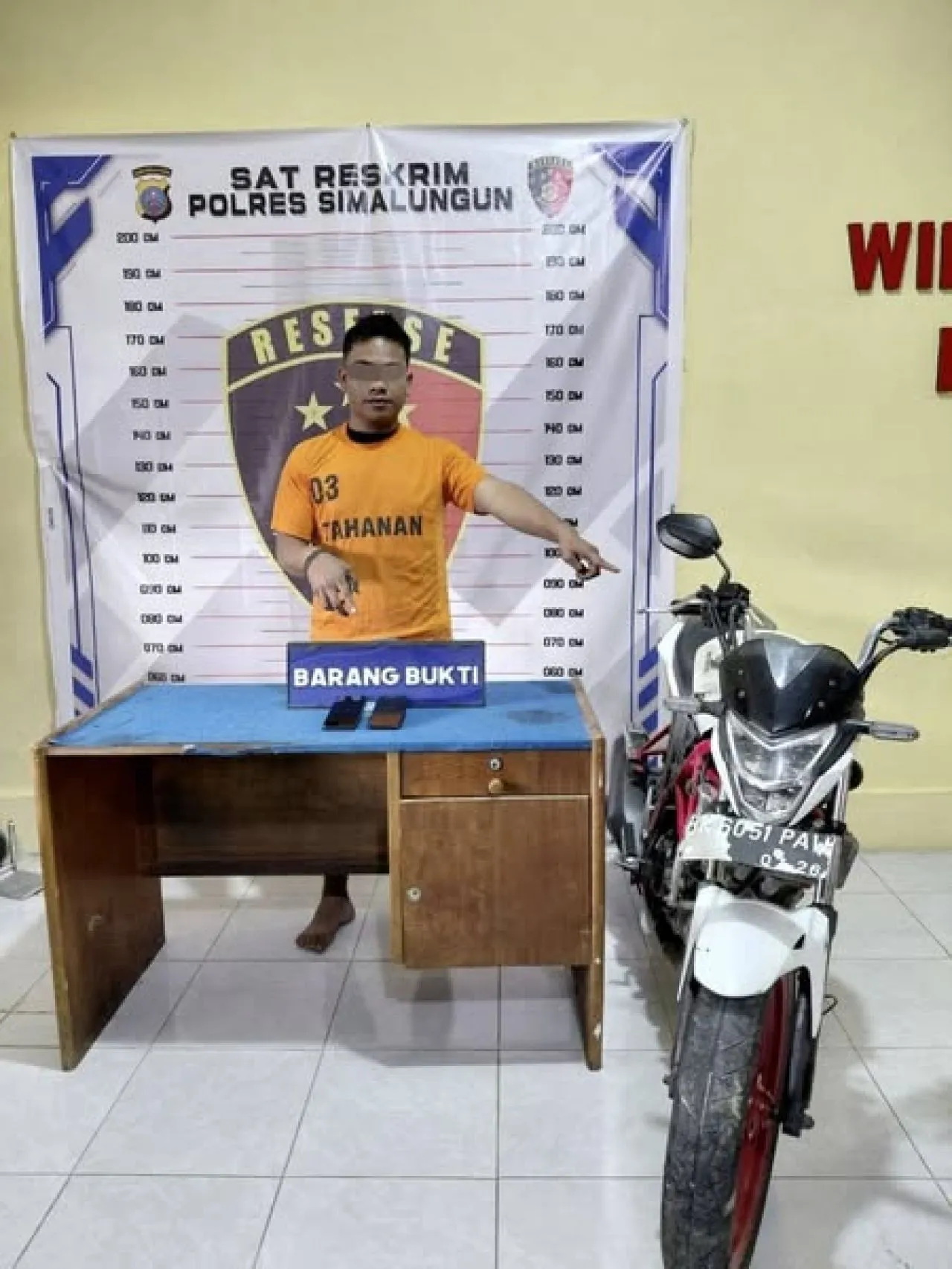 Tim Jatanras Polres Simalungun Tangkap Pencurian Motor Guru