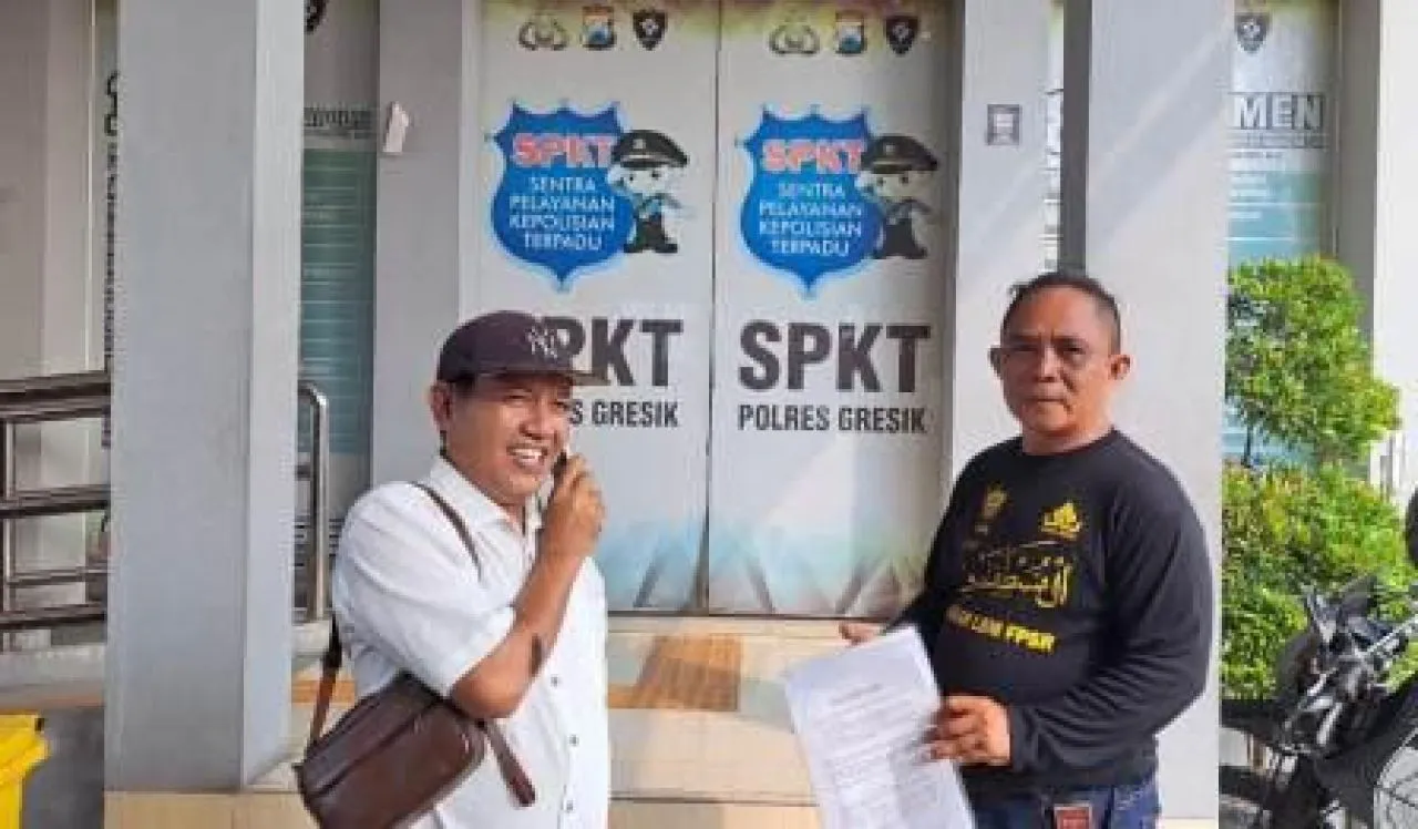 Korban Dugaan Penipuan di Proyek PT Petrokimia Gresik Datangi Polres Gresik