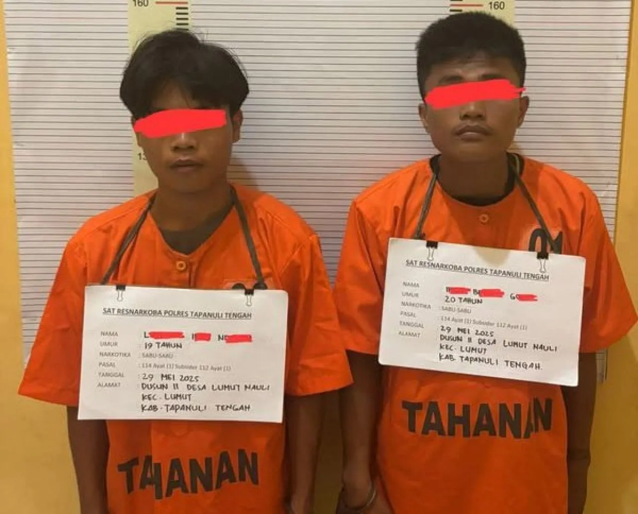 Sat Narkoba Polres Tapanuli Tengah Tangkap Dua Pengedar Sabu dari Pinangsori