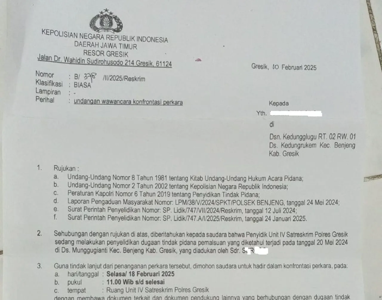 Polres Gresik Selidiki Dugaan Penyelewengan Pupuk Bersubsidi
