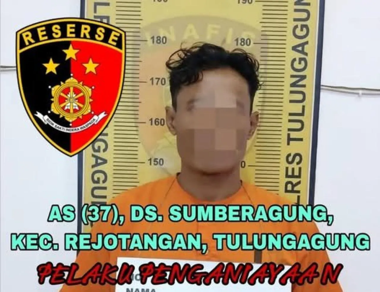 Pelaku penganiayaan berinisial AS