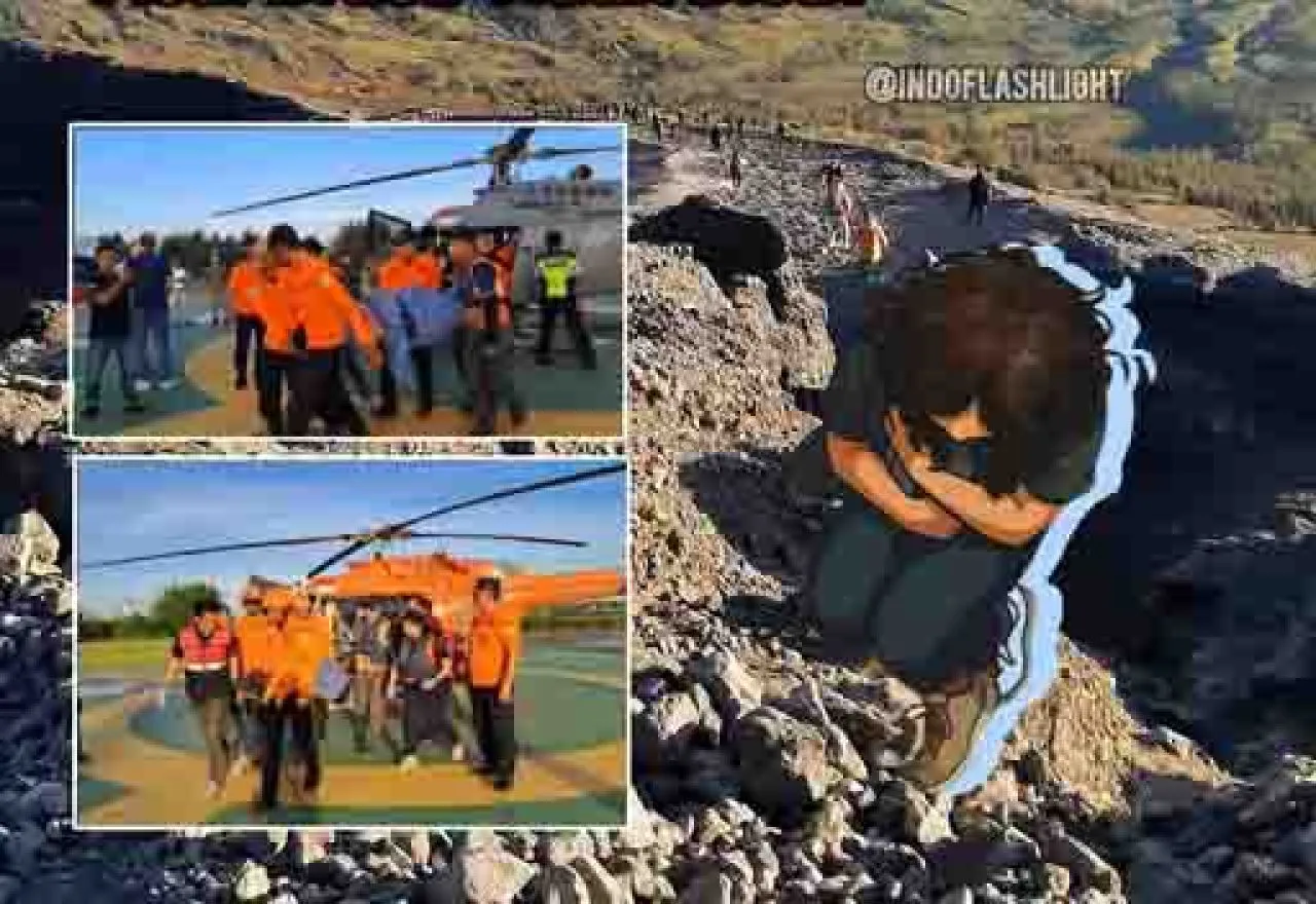 Pendaki Swiss dan Belanda Jatuh di Rinjani Berhasil Dievakuasi Helikopter, Kenapa Juliana Marins Tidak Bisa?