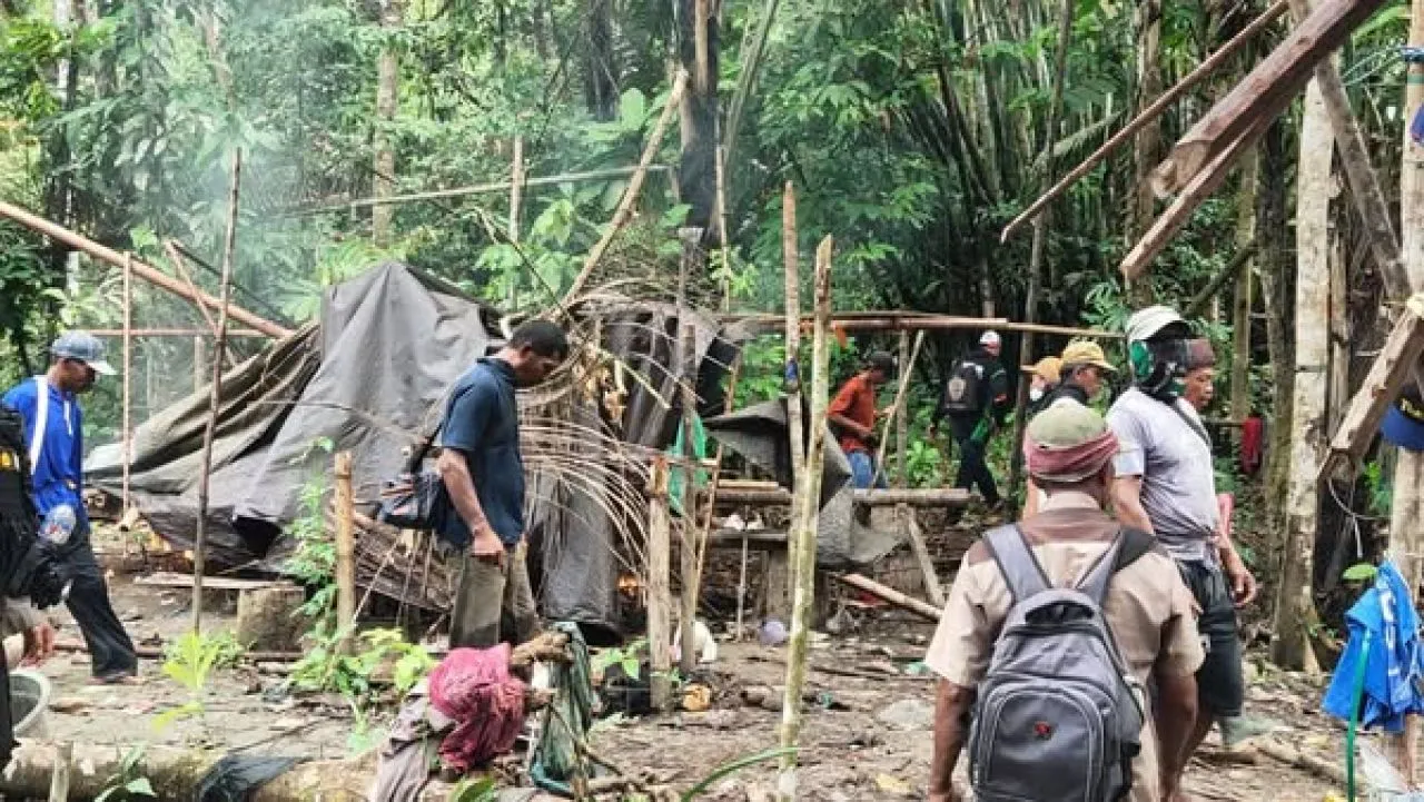 Tambang Emas Tanpa Ijin di Desa Oncone Raya Ditertibkan Polres Parigi Moutong