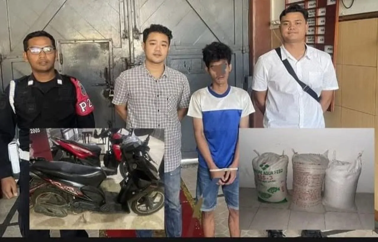2 Pelaku Pencurian Gabah di Desa Tanggung Ditangkap Warga