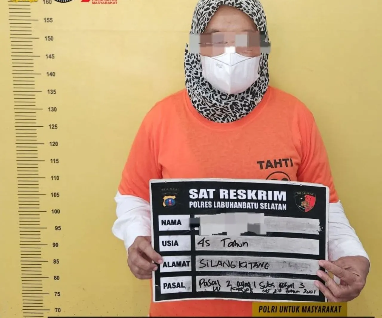 Pj Kepala Desa Sukadame Menyerahkan Diri ke Polres Labuhanbatu Selatan