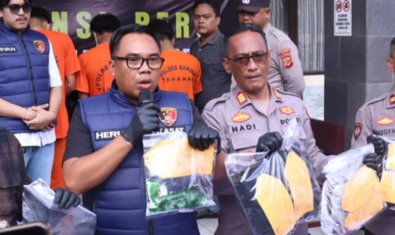 Satreskrim Polres Banjar Ungkap Kasus Pengeroyokan di Desa Sukamukti