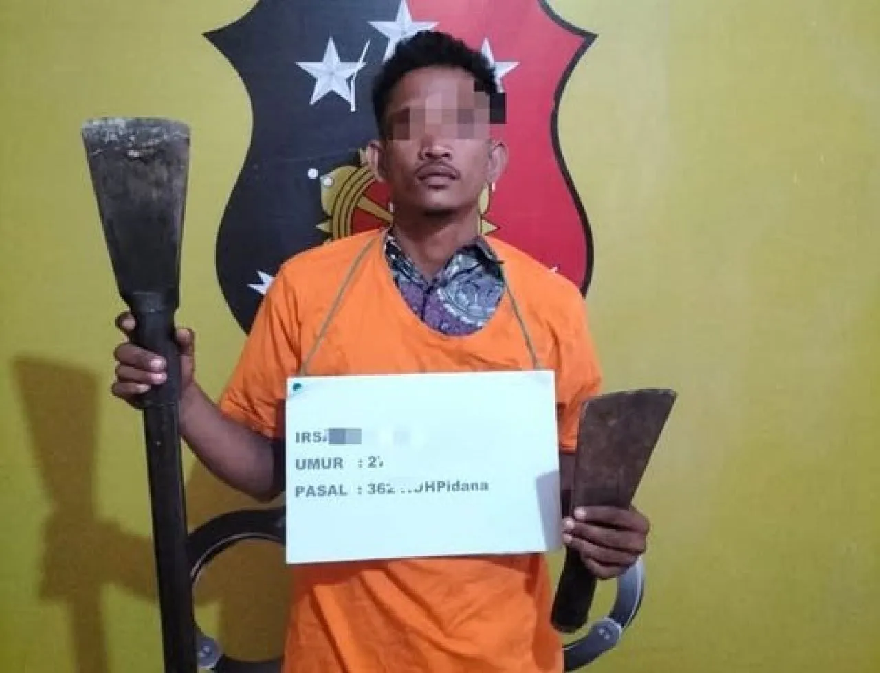 Polsek Panai Hilir Tangkap Pelaku Pencurian di Kelurahan Sei Berombang