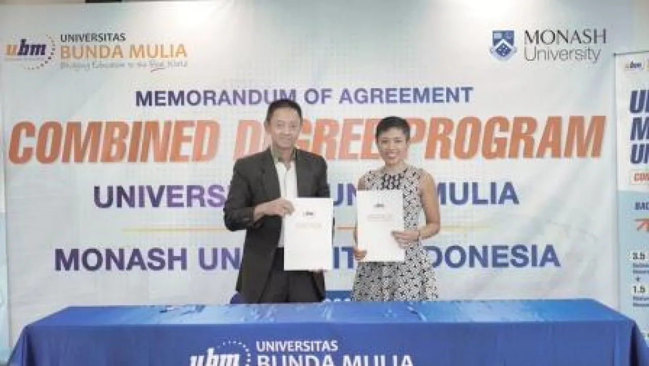 Monash University dan Universitas Bunda Mulia Bikin Program Gelar Gabungan