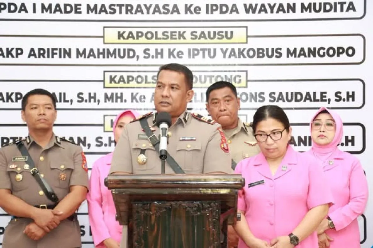 Kenal Pamit Pejabat Baru dan Lama di Polres Parigi Moutong