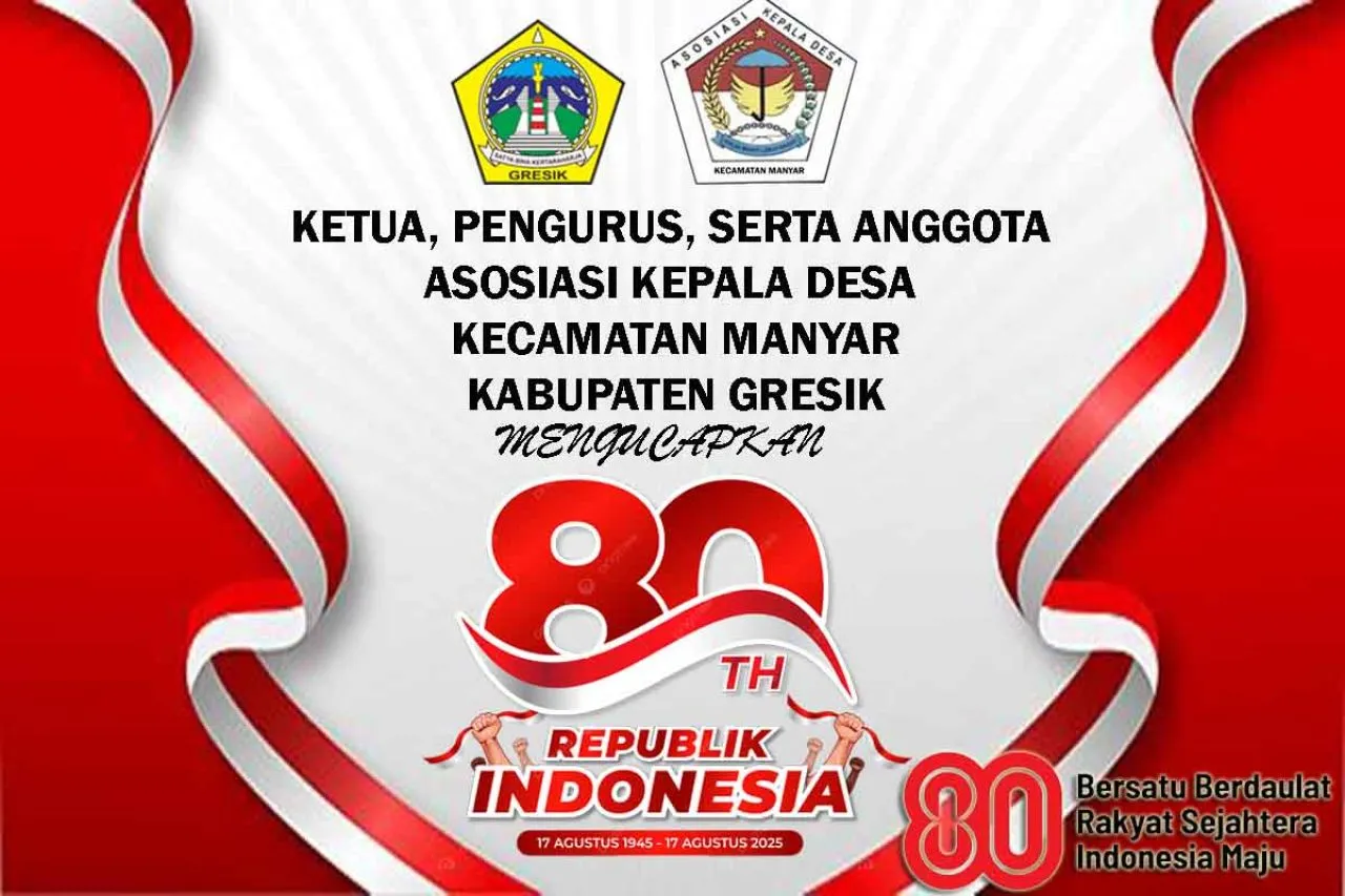 AKD Kecamatan Manyar Mengucapkan Dirgahayu Republik Indonesia ke 80
