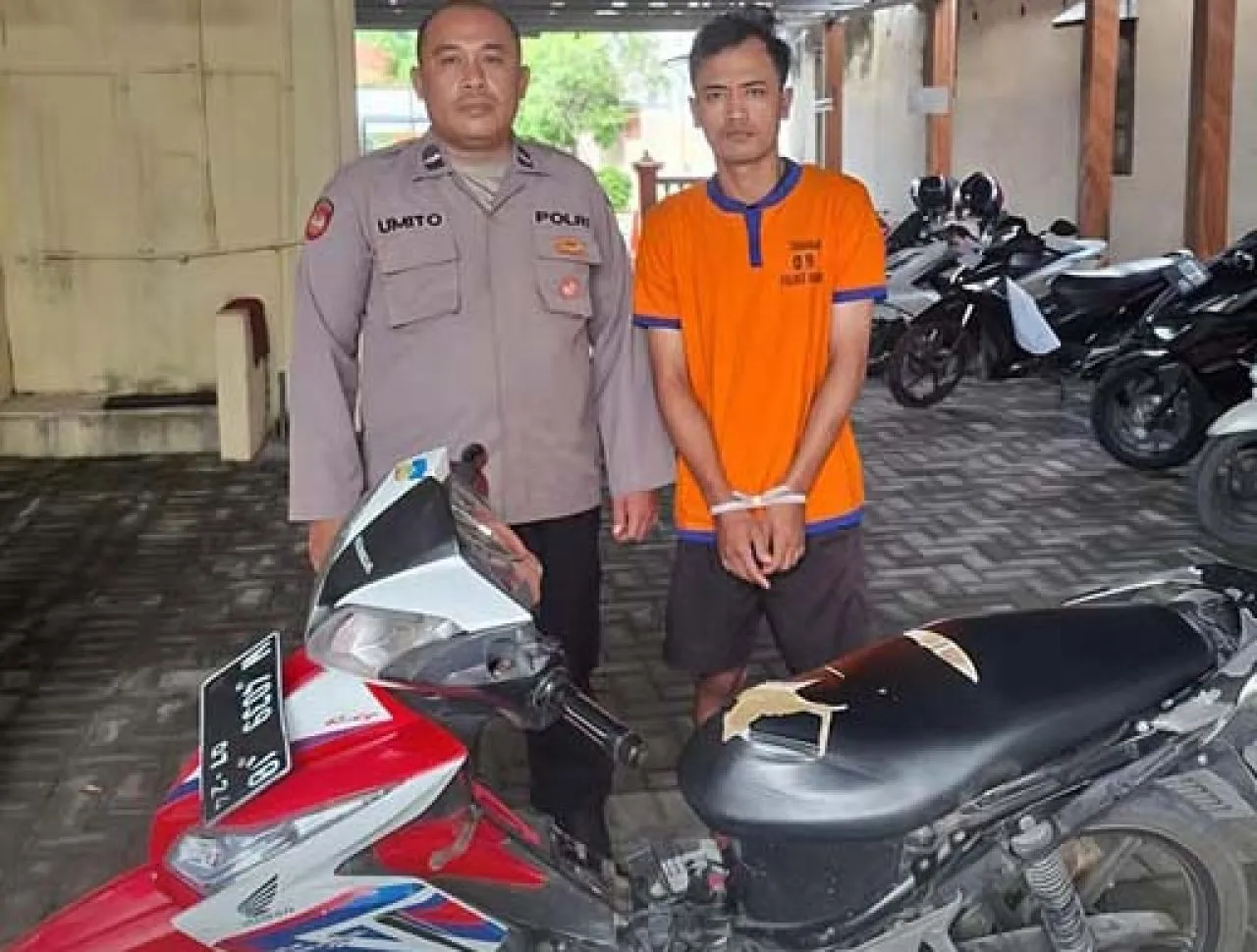 Kronologi Kasus Pencurian Motor di Desa Menganti