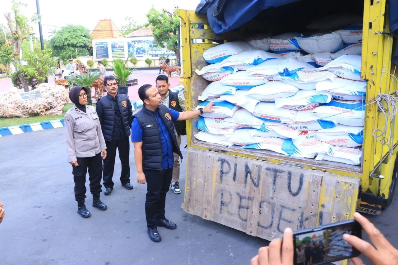 Polres Ngawi Ungkap Kasus Penyelundupan Pupuk Bersubsidi