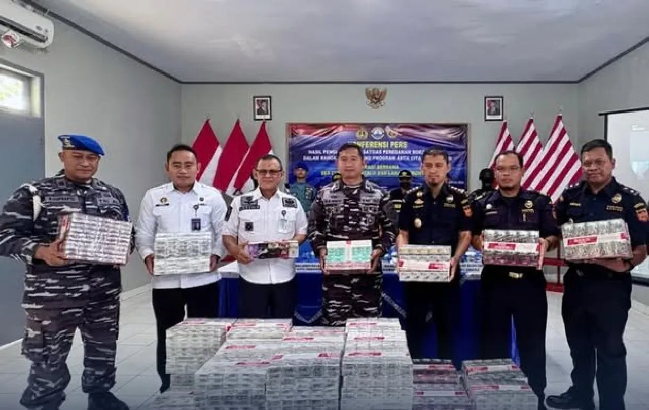 Penindakan Peredaran Rokok Ilegal di Gorontalo