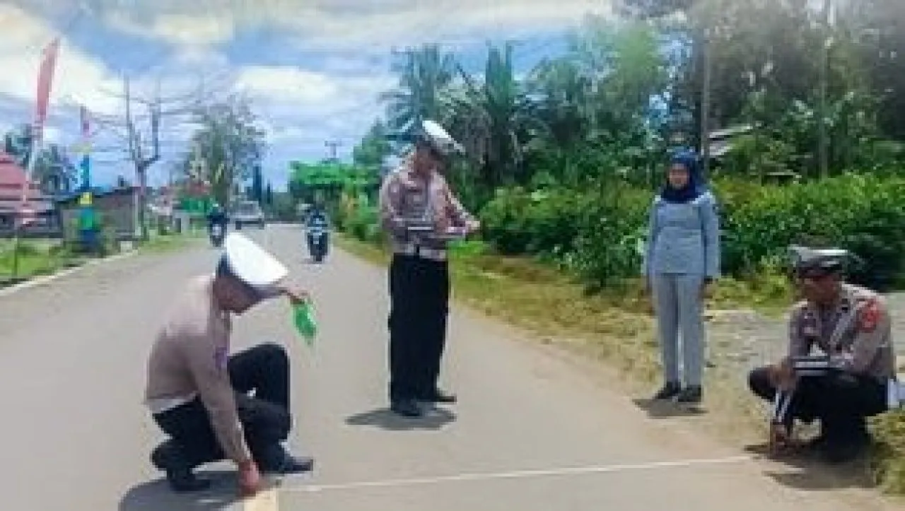 Satlantas Polres Banggai Pelaku Tabrak Lari di Desa Beringin Jaya