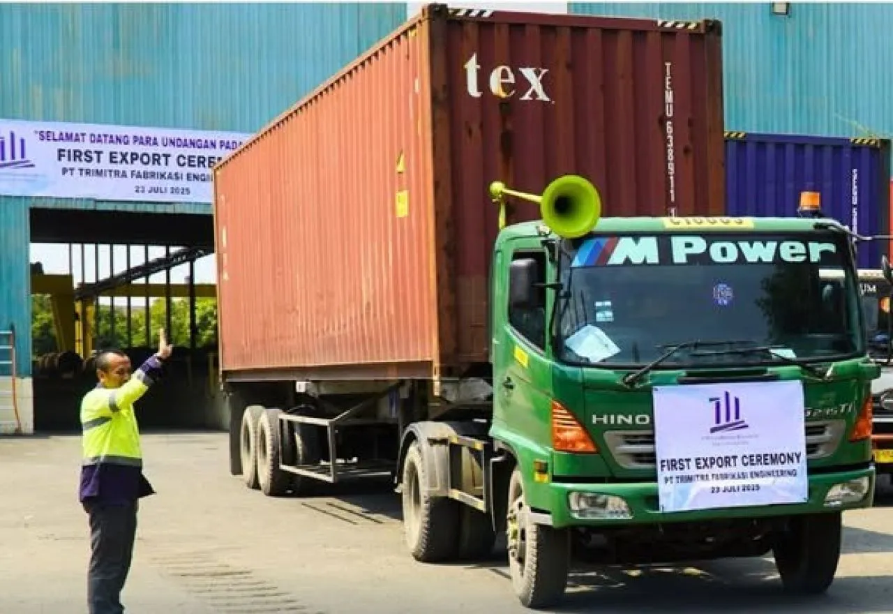 PT Trimitra Fabrikasi Engineering Ekspor Baja ke Kanada