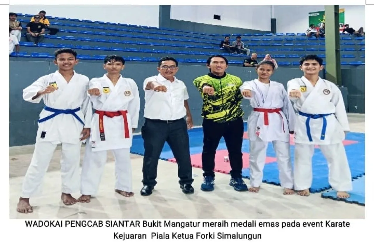 Bukit Maratur Siantar Merebut Emas Ketua FORKI Simalungun