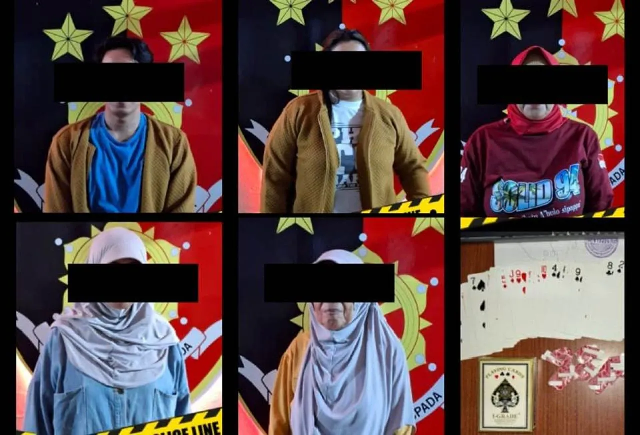 Satreskrim Polres Selayar Amankan Pelaku Judi Kartu Remi