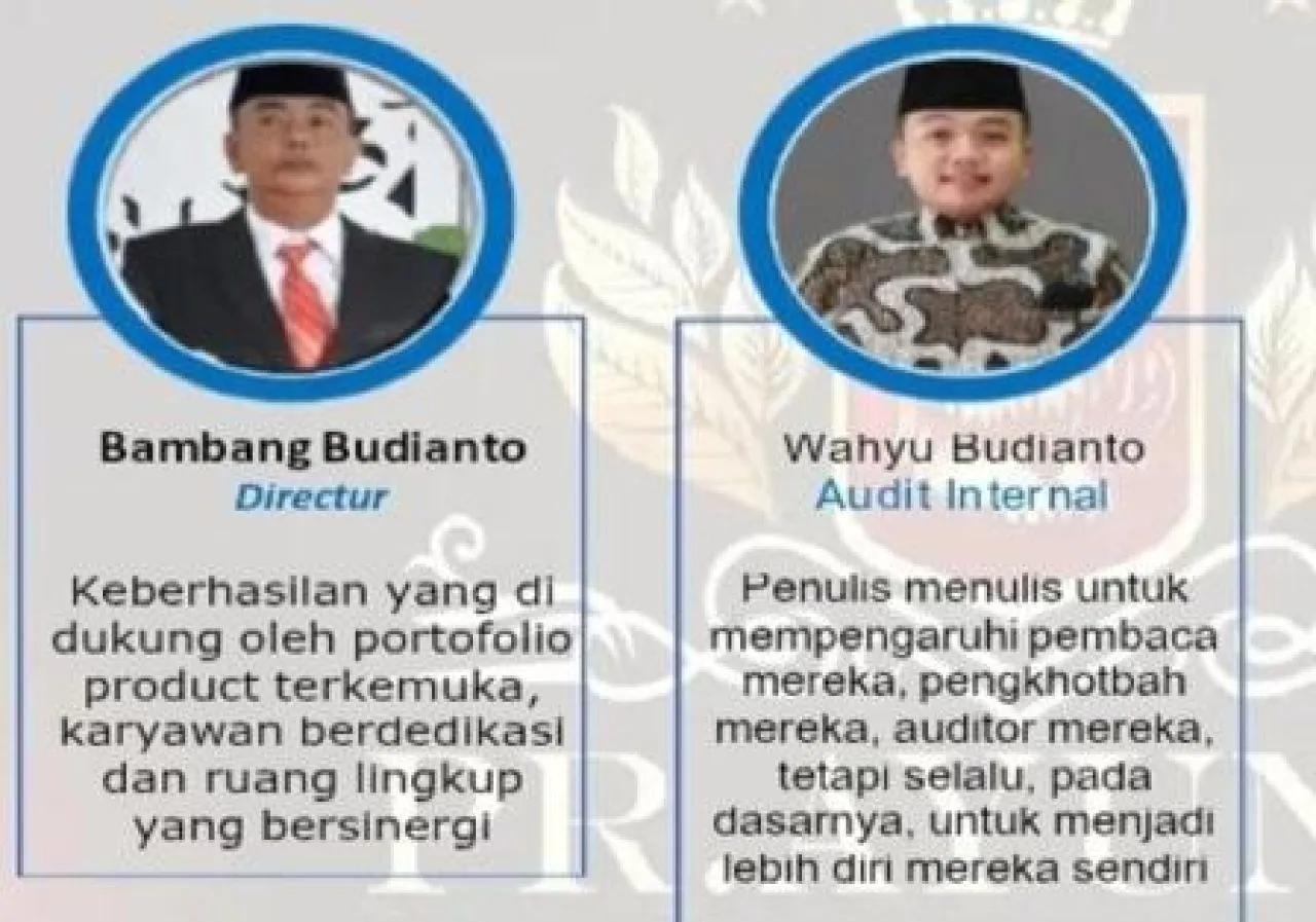 Wahyu Budianto Didepak dari Pabrik Rokok Ayunda