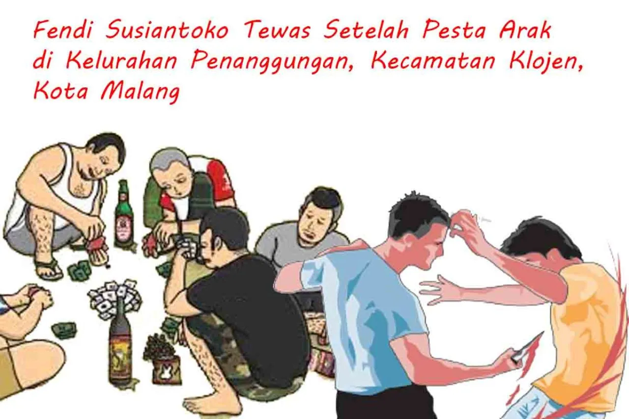 Fendi Susiantoko Tewas Setelah Pesta Arak di Kelurahan Penanggungan