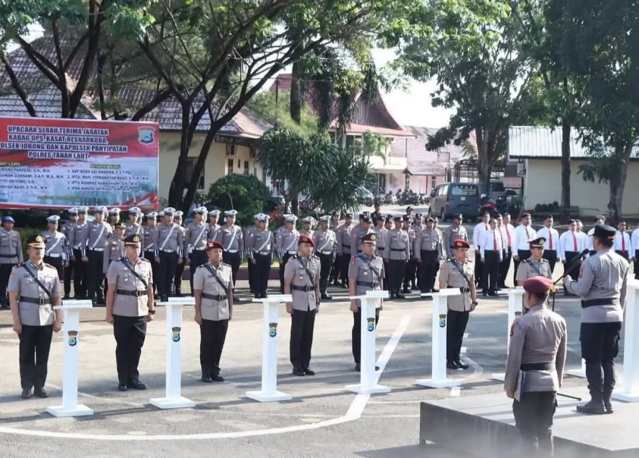 Pergantian Jabatan di Polres Tanah Laut