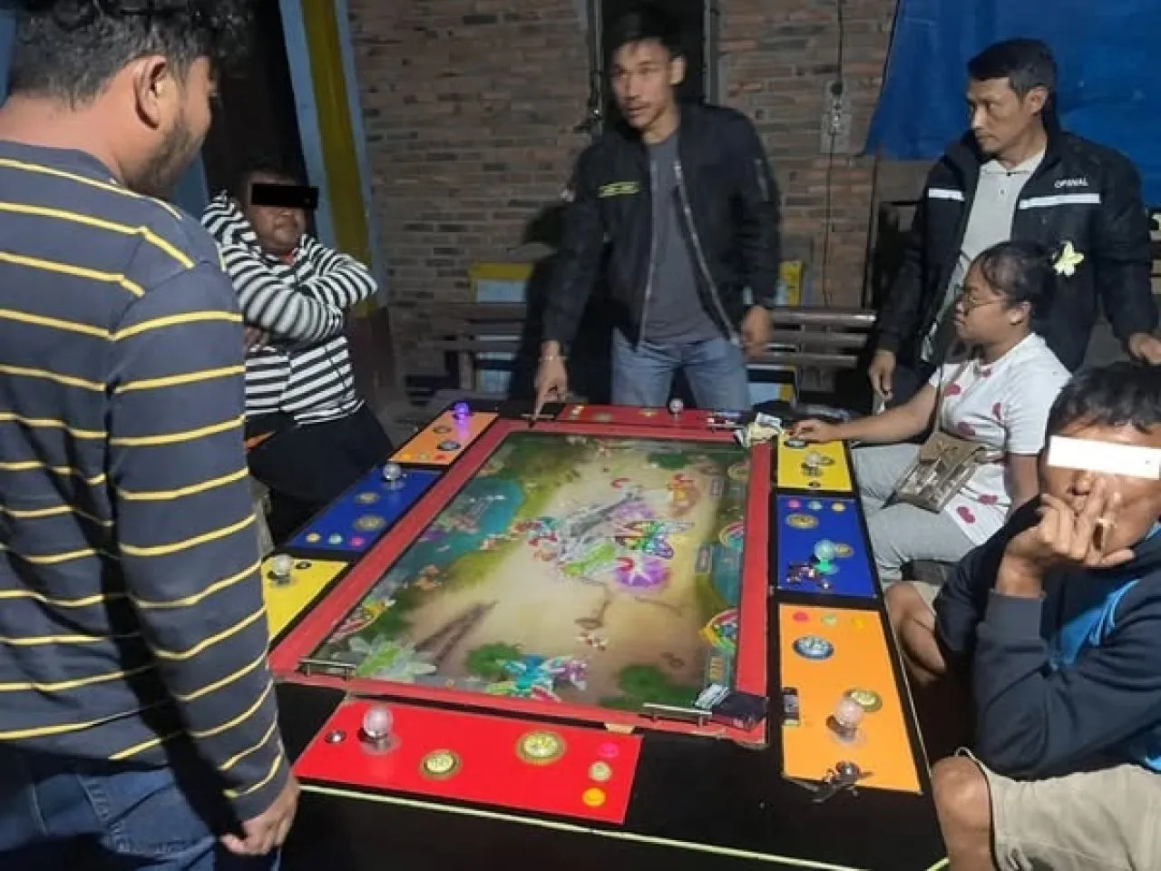 Polres Tanah Karo Grebek Perjudian Mesin Tembak Ikan di Desa Kutagaluh