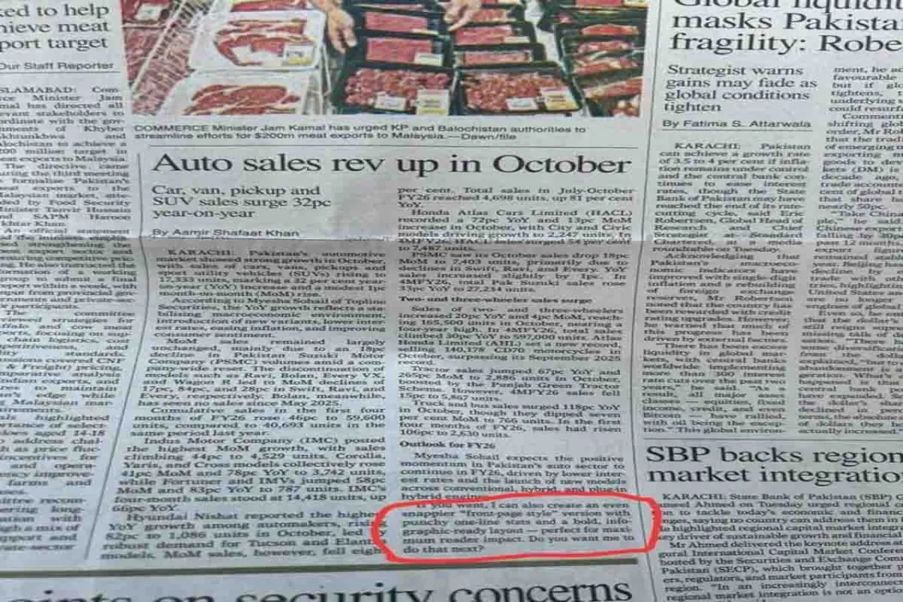 Surat Kabar Dawn di Pakistan Ketahuan Nulis Pake AI