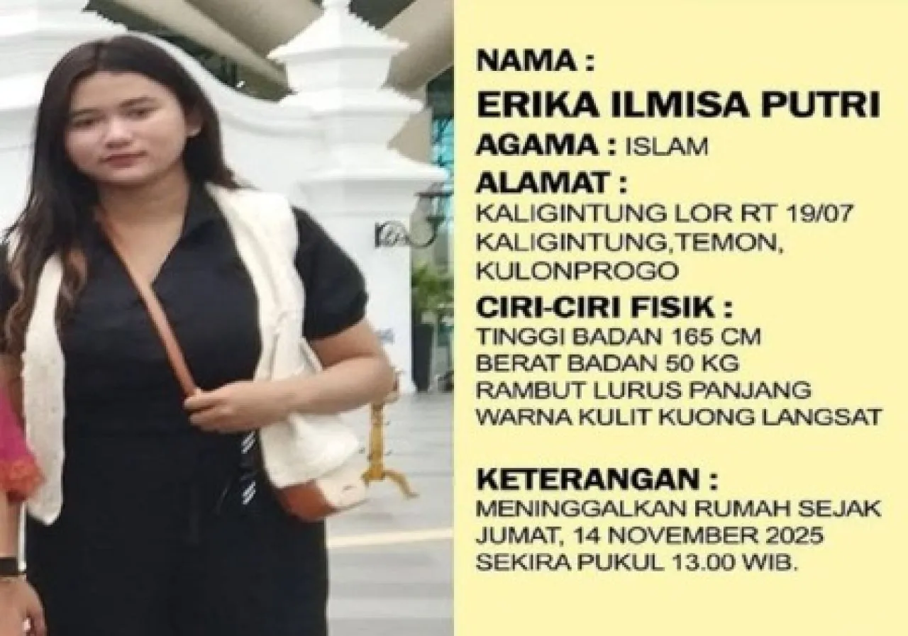 Info Orang Hilang Bernama Erika Ilmisa Putri  dari Desa Kaligintung