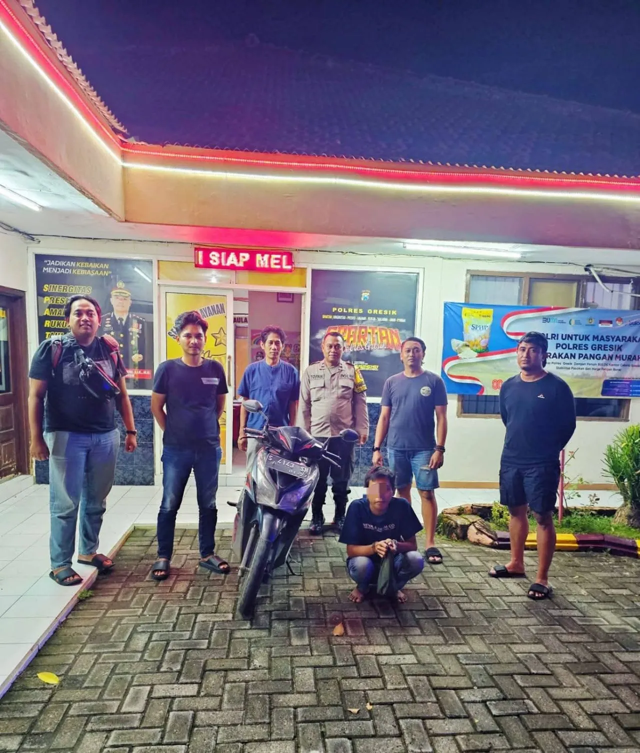 Polsek Balongpanggang Tangkap Residivis Curanmor Asal Lamongan