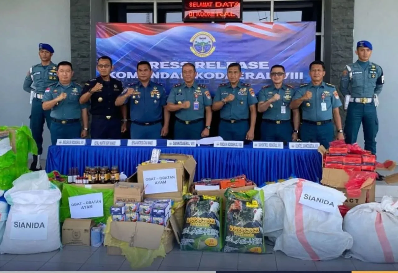 7 Karung Sianida Diselundupkan di Manado