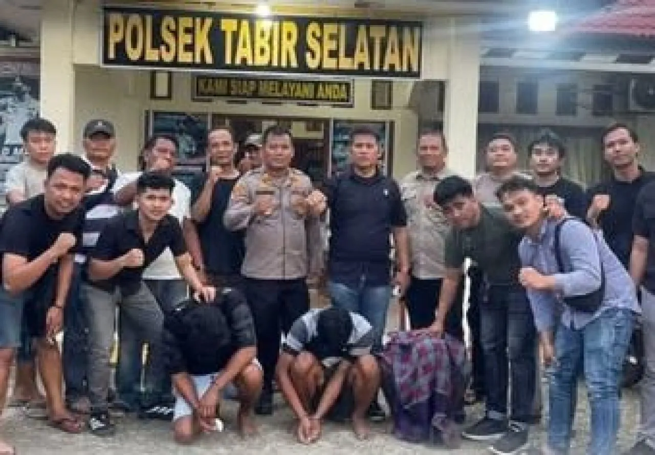 Tiga Perampok Bersenjata di Desa Gading Jaya Ditangkap