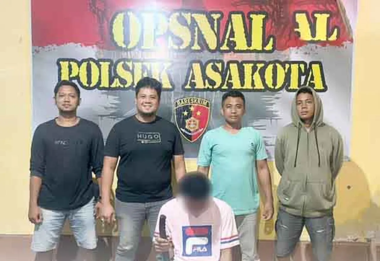 Polsek Asakota Amankan Terduga Pelaku Pembacokan di Jatibaru Timur