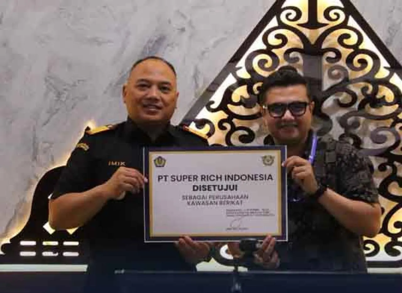 PT Super Rich Indonesia Resmi Peroleh Fasilitas Kawasan Berikat