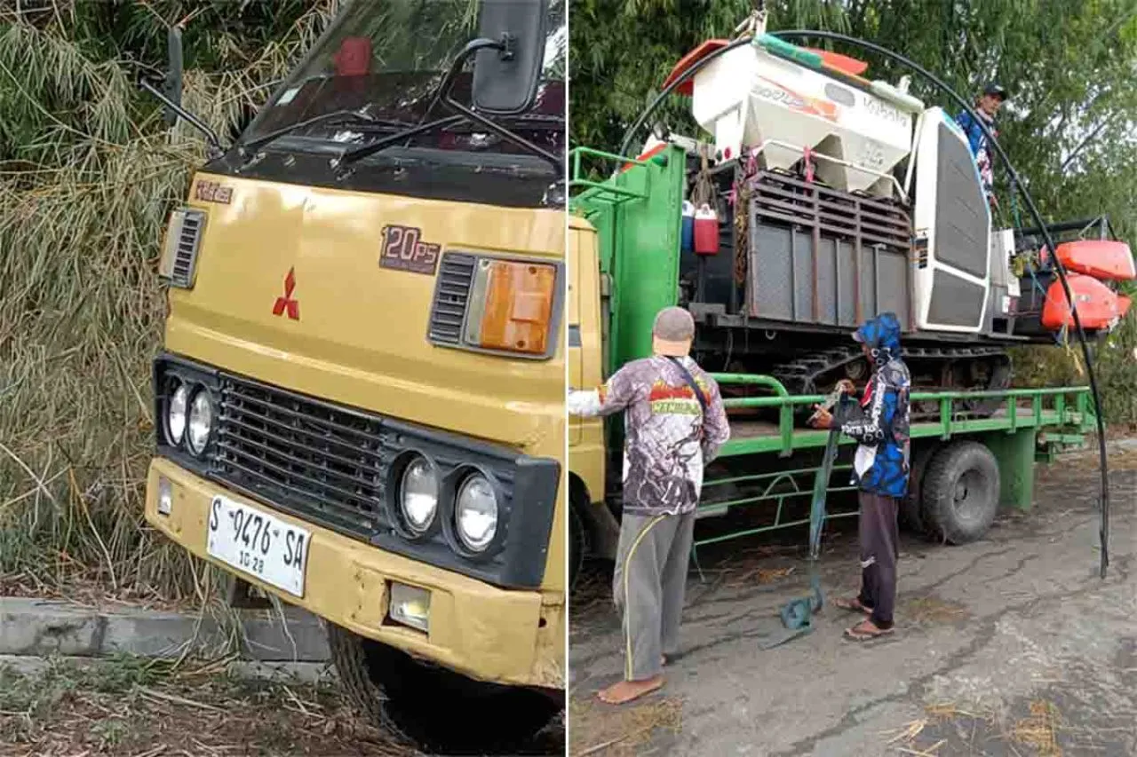 Sopir Pengangkut Mesin Panen Padi Diduga Kena Pungli Oknum Polantas
