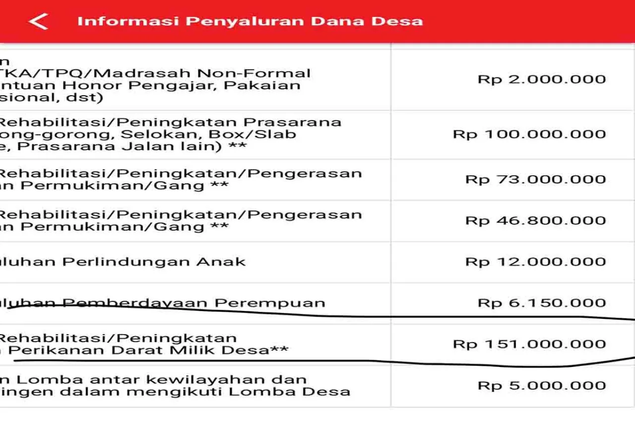 Pemerintah Desa Sumput Gresik Alokasikan Anggaran Besar untuk Kolam Ikan
